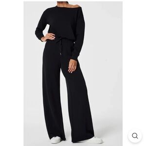 SPANX Black AirEssentials Off-Shoulder Jumpsuit